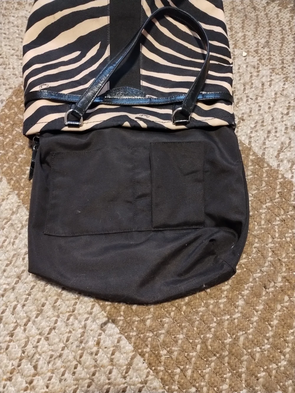 COACH Signature zebra print tote VINTAGE - Picture 8 of 9